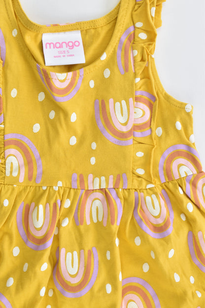 Mango Size 5 Rainbow Dress