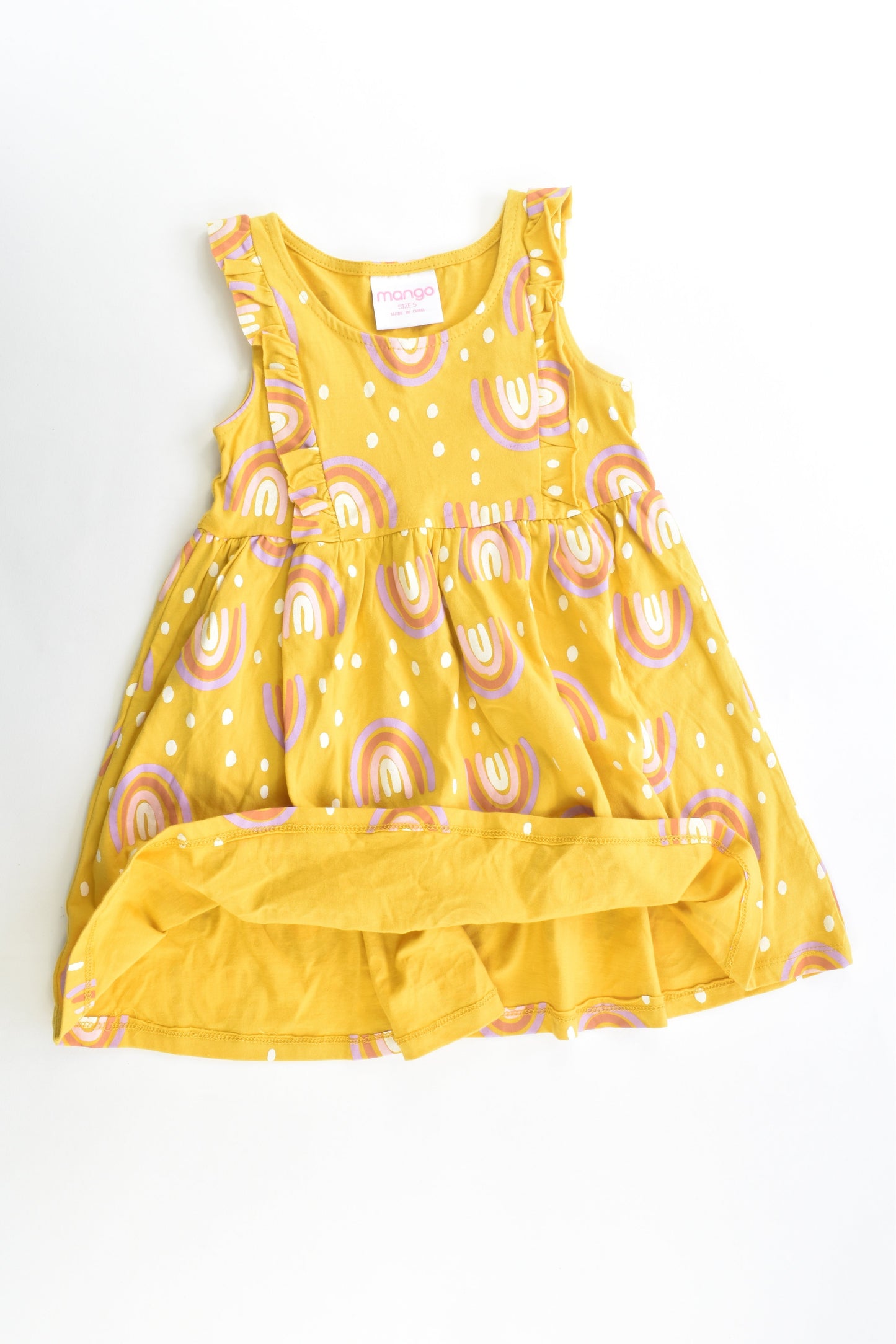 Mango Size 5 Rainbow Dress