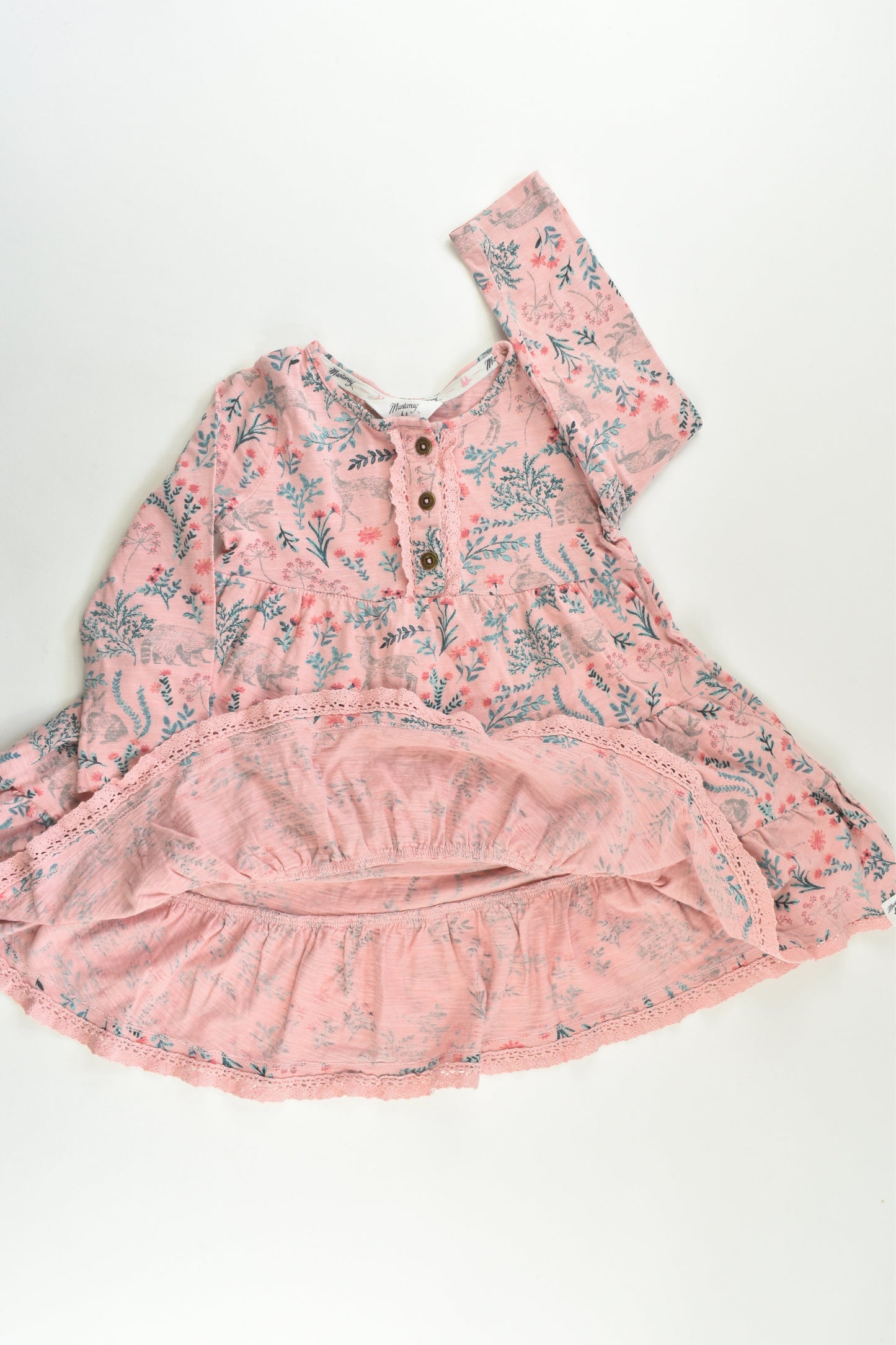 Mantaray by Debenhams Size 2-3 (98 cm) Plants and Forest Animals Dress