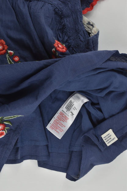 Mantaray by Debenhams Size 4 (104 cm) Lined Blouse with Floral Embroidery