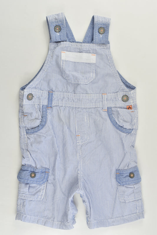 Marcs & Spencer Size 0 (9-12 months) Striped Short Overalls