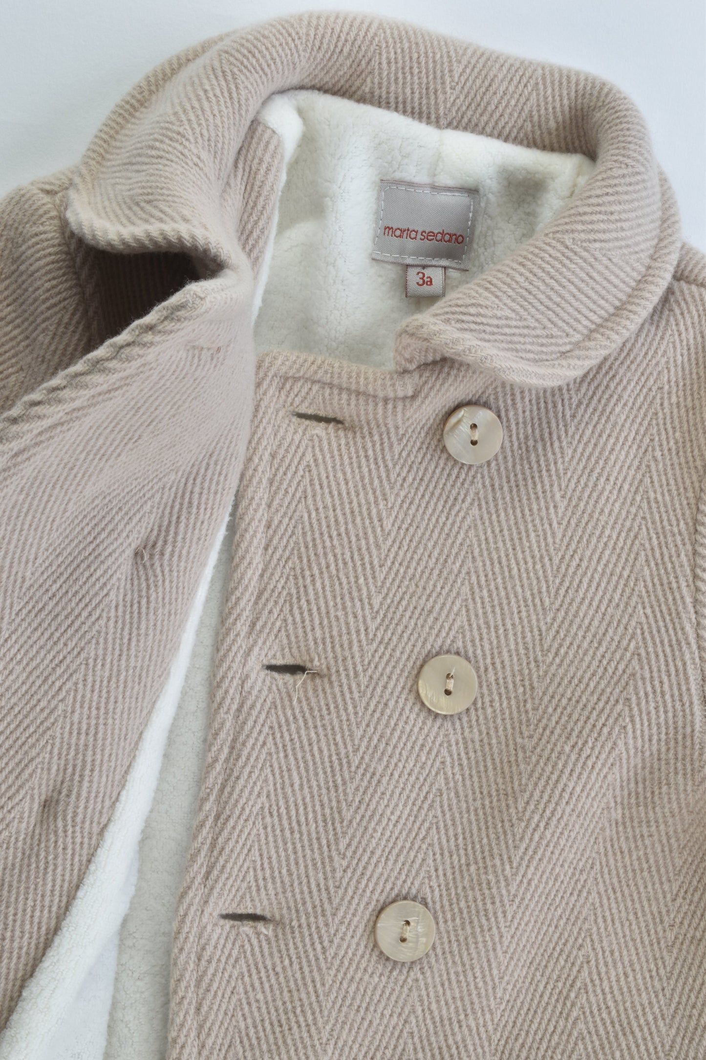 Maria Sedano (Spain) Size 2-3 (3 years) Warm Wool Lined Winter Jacket