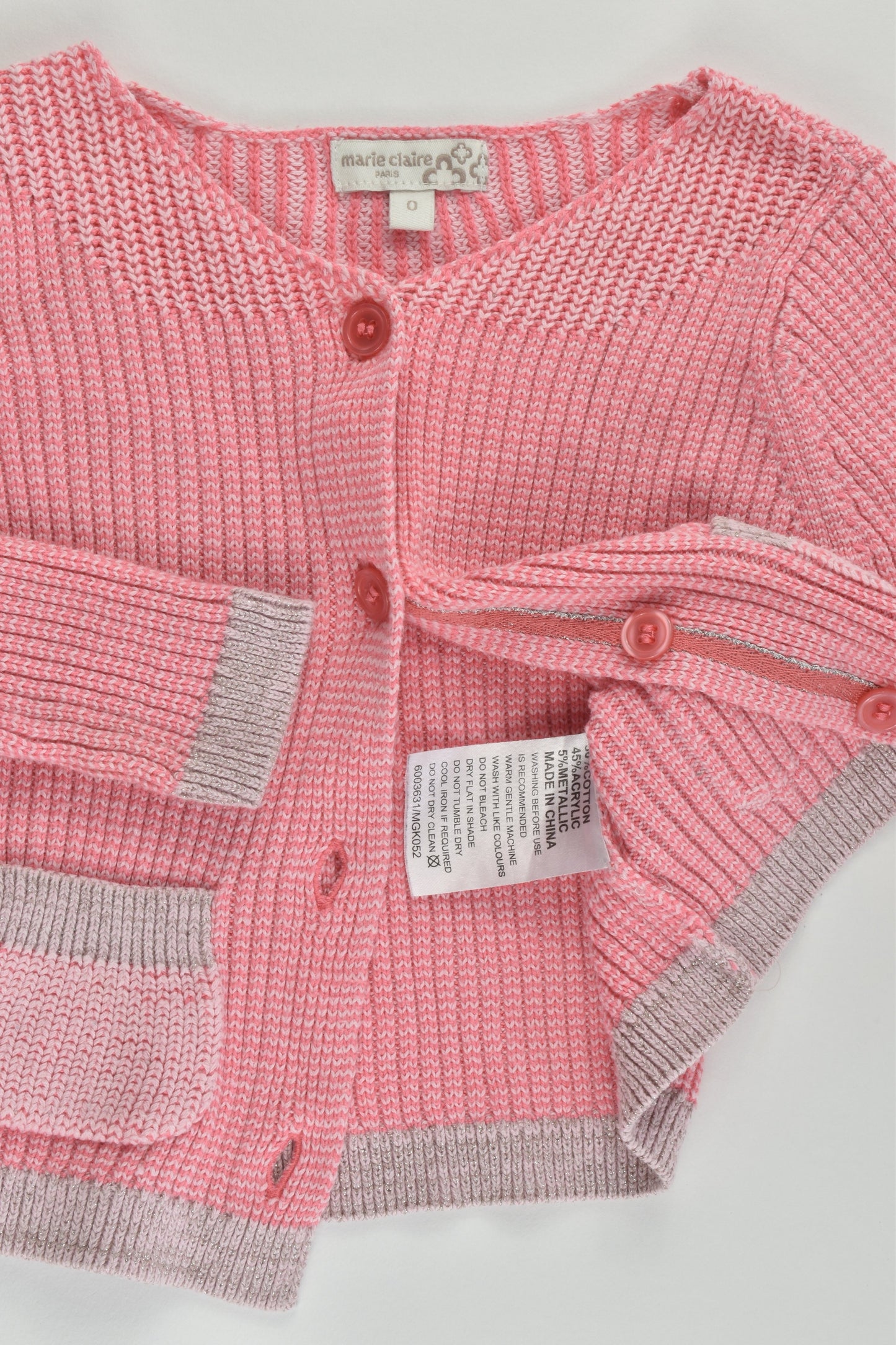 Marie Claire (Paris) Size 0-1 Knitted Cardigan