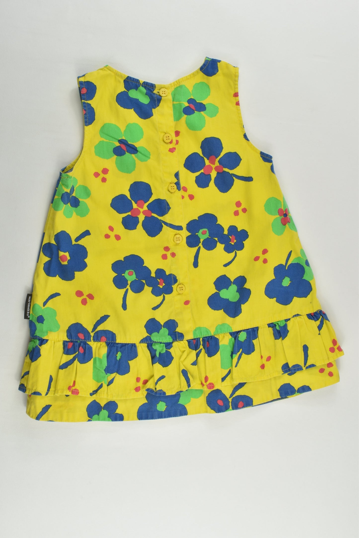 Marimekko Size 1 (86 cm, 18 months) Floral Dress with Matching Bloomers