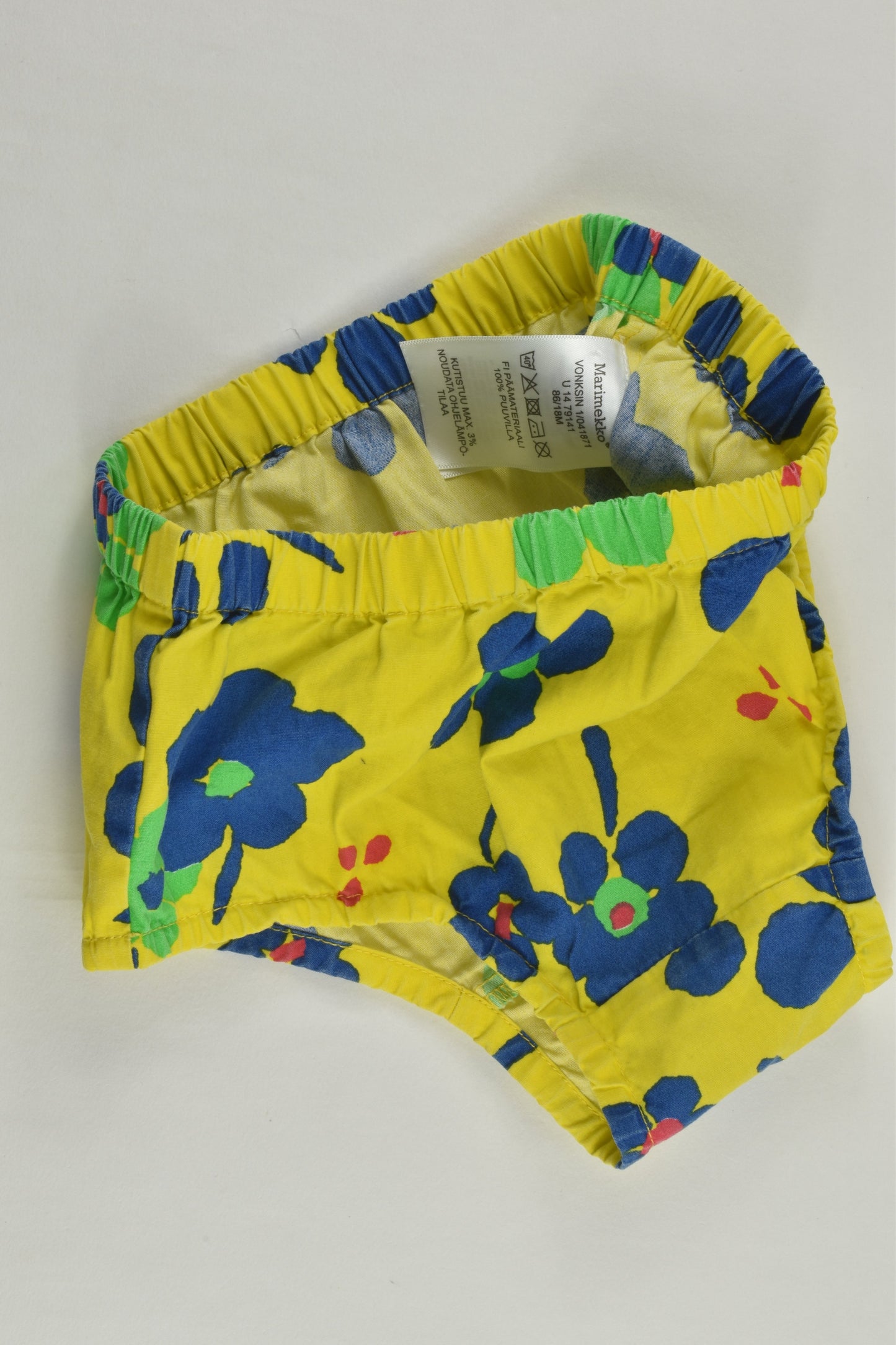 Marimekko Size 1 (86 cm, 18 months) Floral Dress with Matching Bloomers