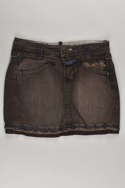 Marithé François Girbaud Size 8 Cotton/Linen Skirt