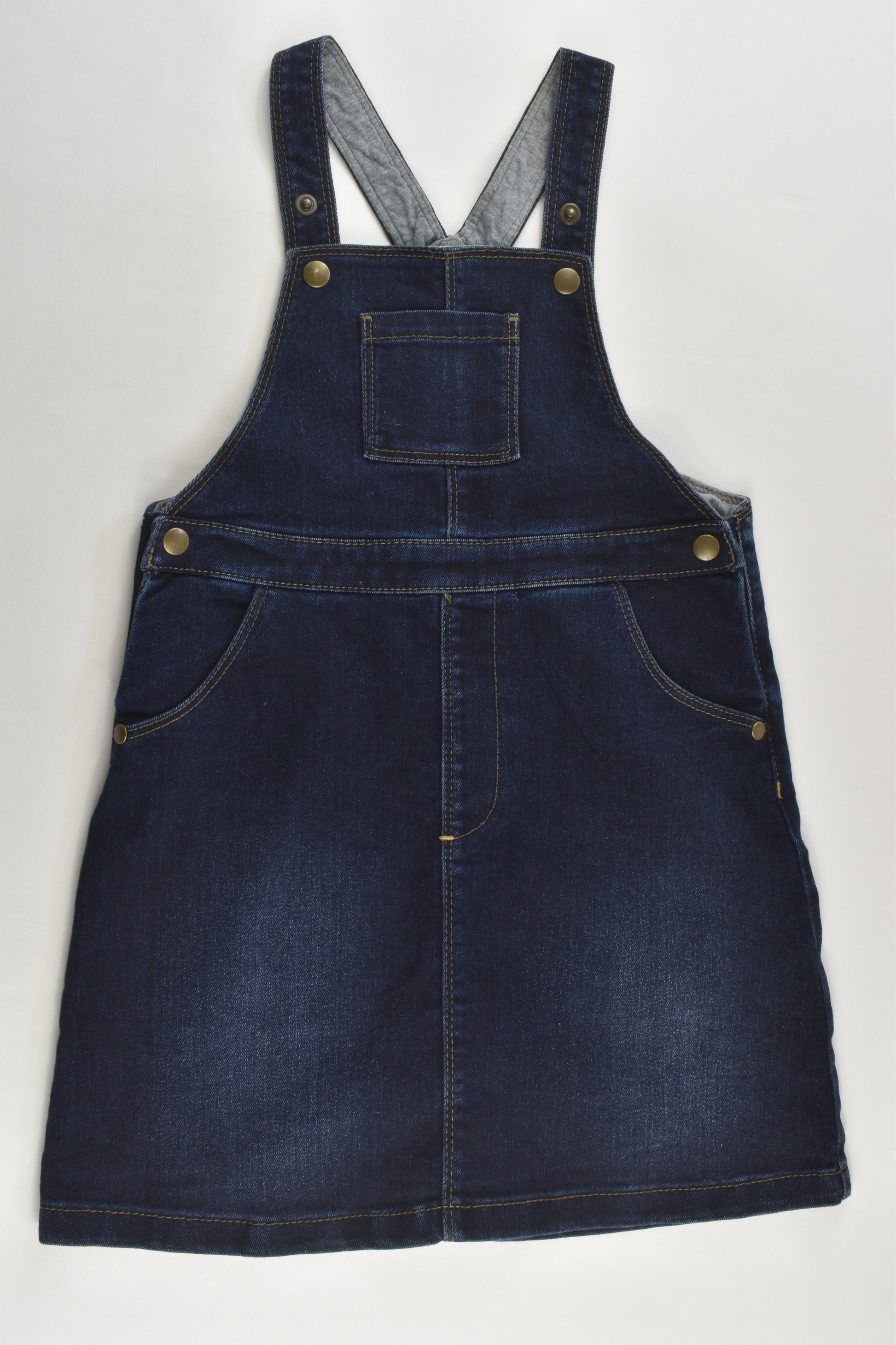 Mark & Spencer Size 2-3 (98 cm) Stretchy Denim Pinafore