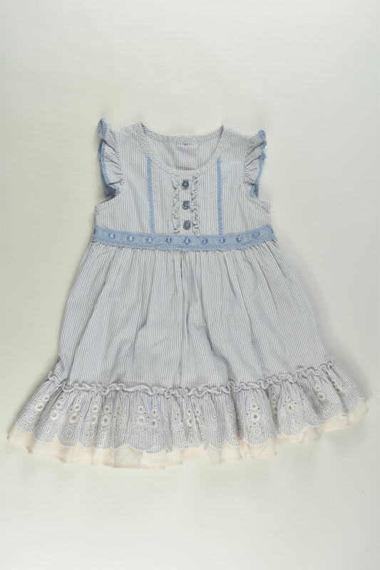 Marks & Spencer Size 0 (6-9 months) Blue Mix Dress
