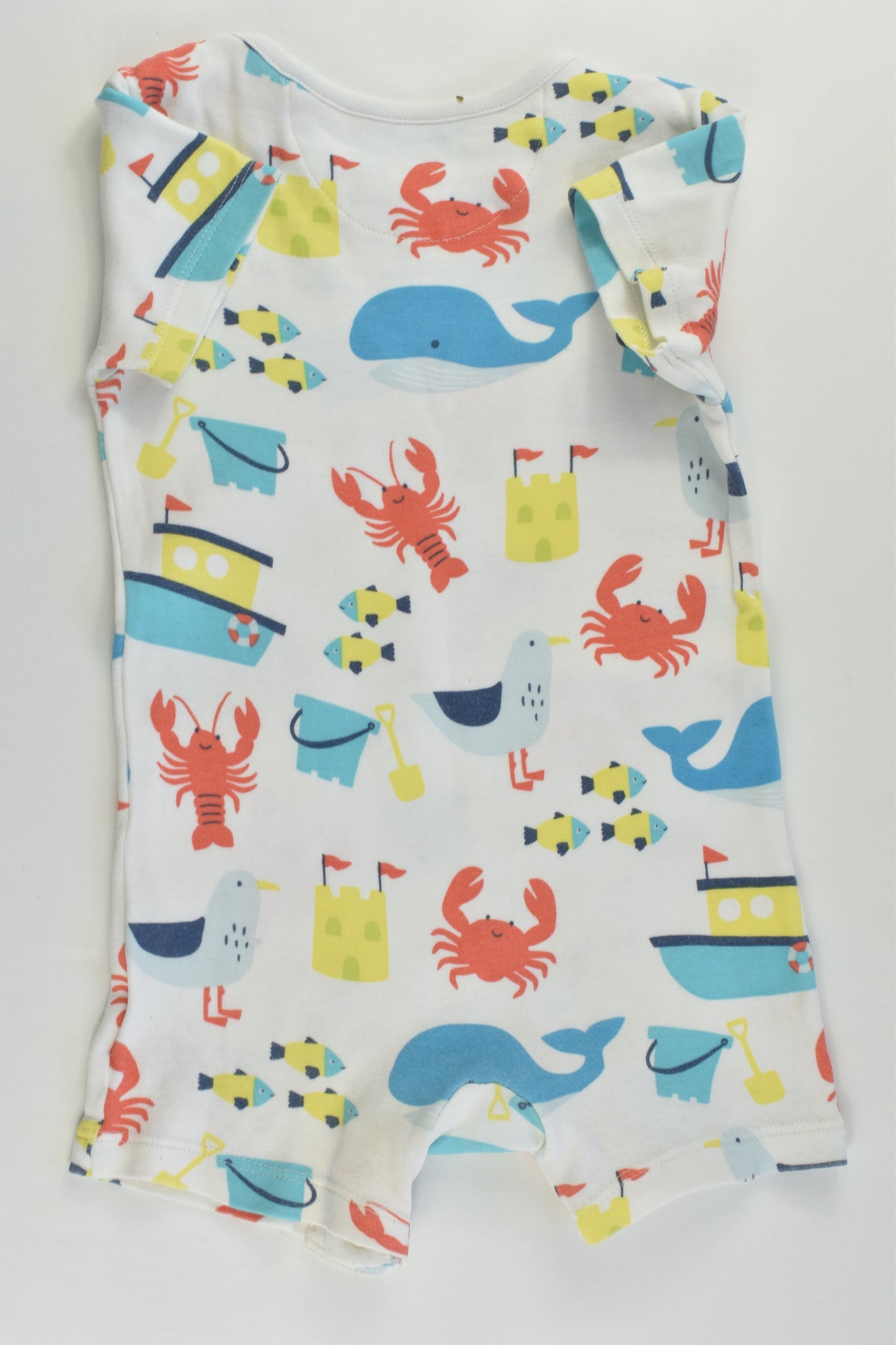 Marks & Spencer Size 0 (9-12 months) At The Beach Short Romper