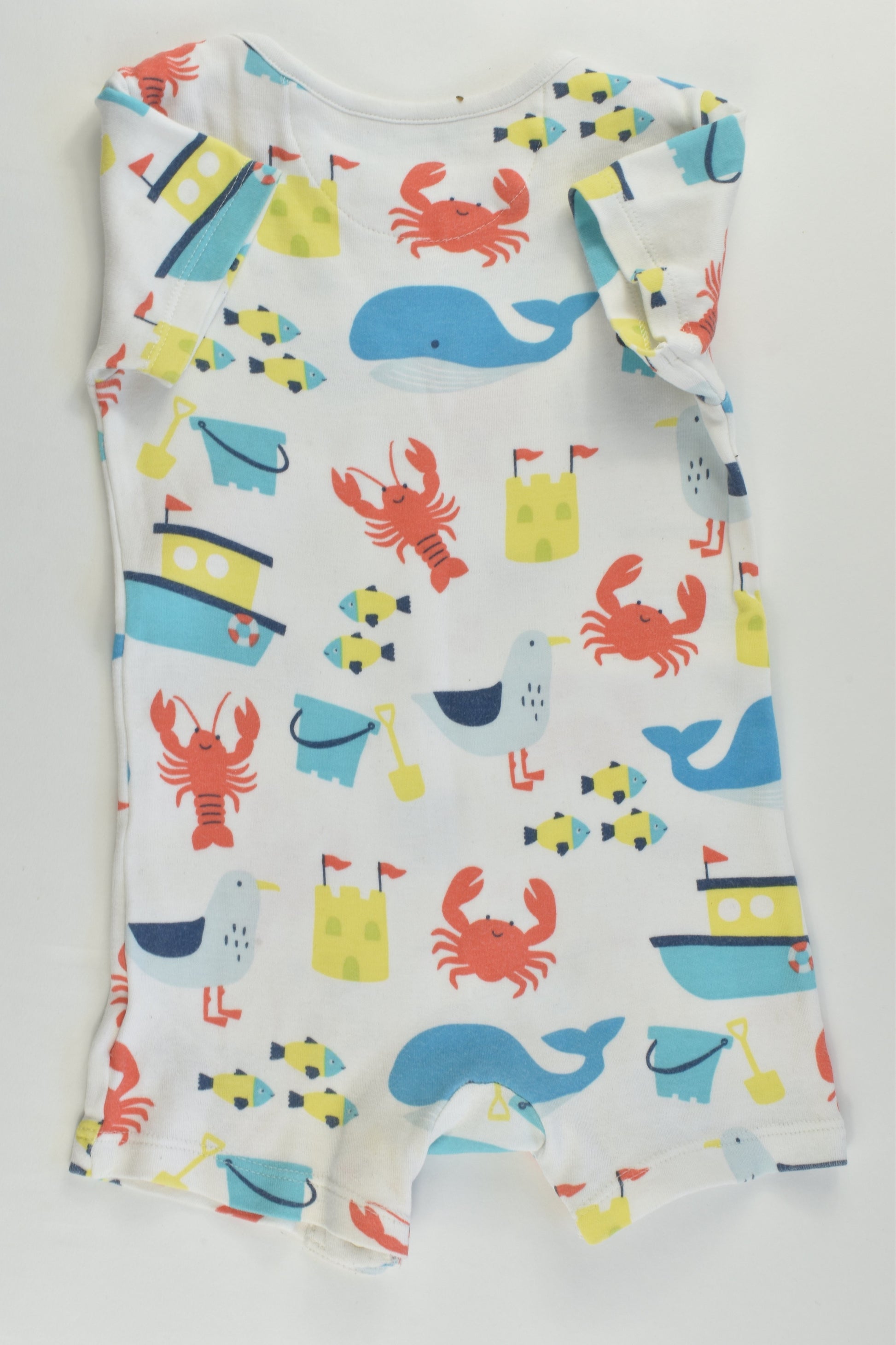 Marks & Spencer Size 0 (9-12 months) At The Beach Short Romper