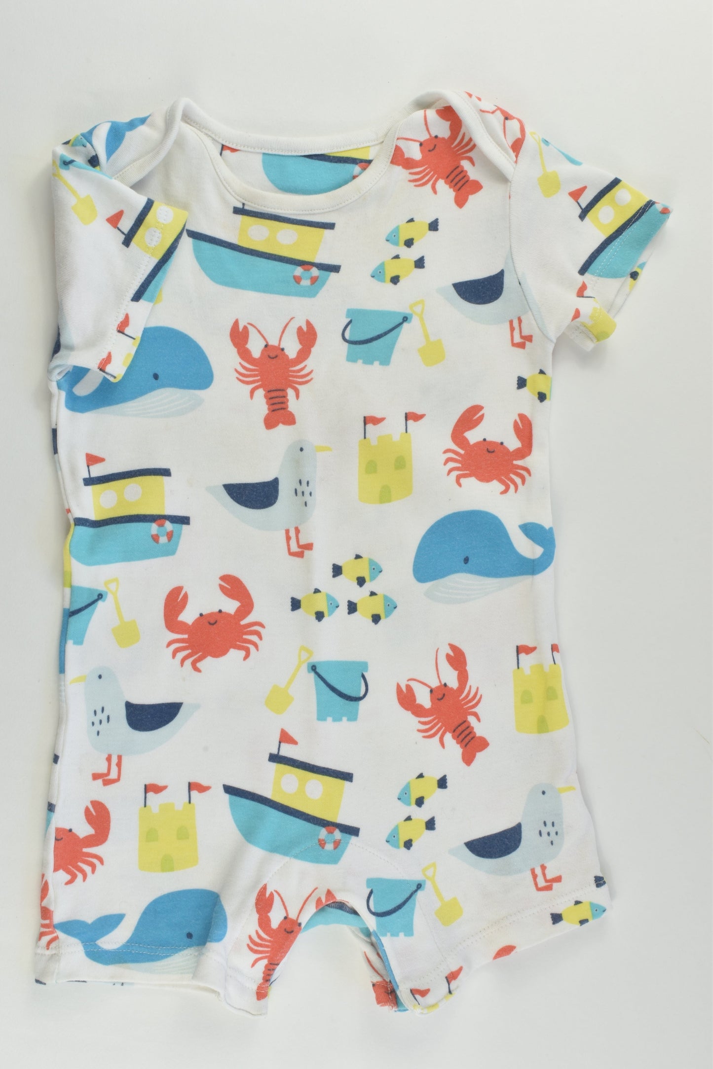 Marks & Spencer Size 0 (9-12 months) At The Beach Short Romper