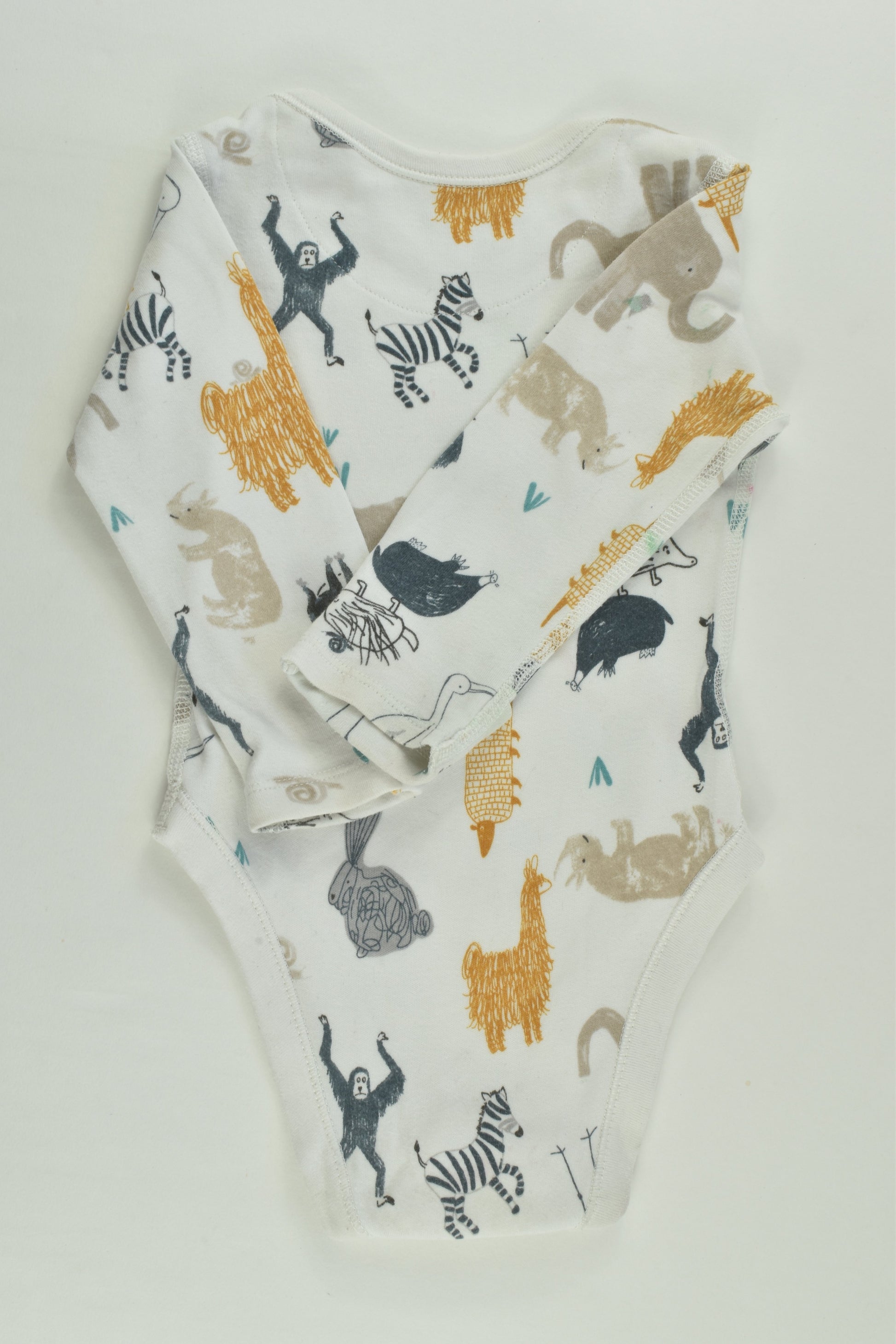 Marks & Spencer Size 00 (3-6 months) Animals Bodysuit