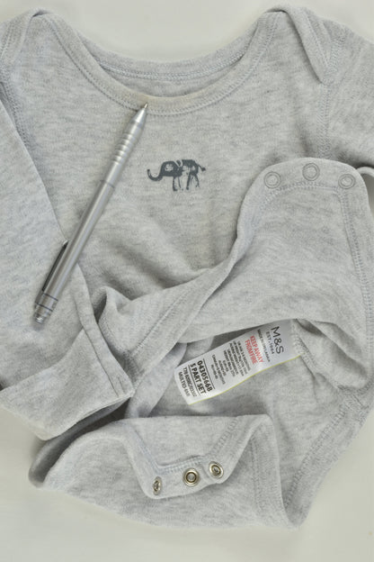 Marks & Spencer Size 00 (3-6 months) Elephant Bodysuit