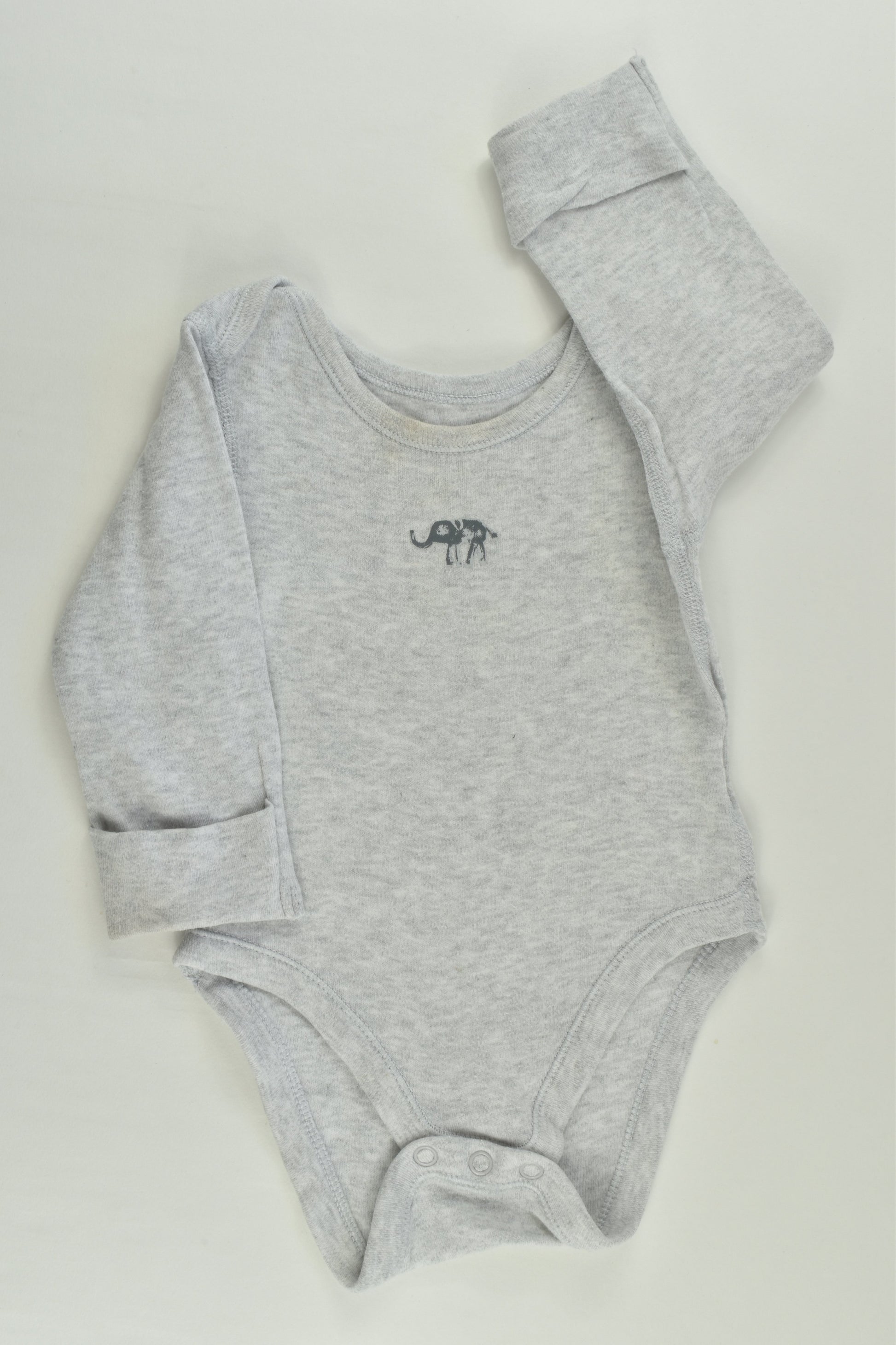 Marks & Spencer Size 00 (3-6 months) Elephant Bodysuit