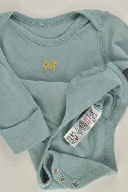 Marks & Spencer Size 00 (3-6 months) Lepard Bodysuit