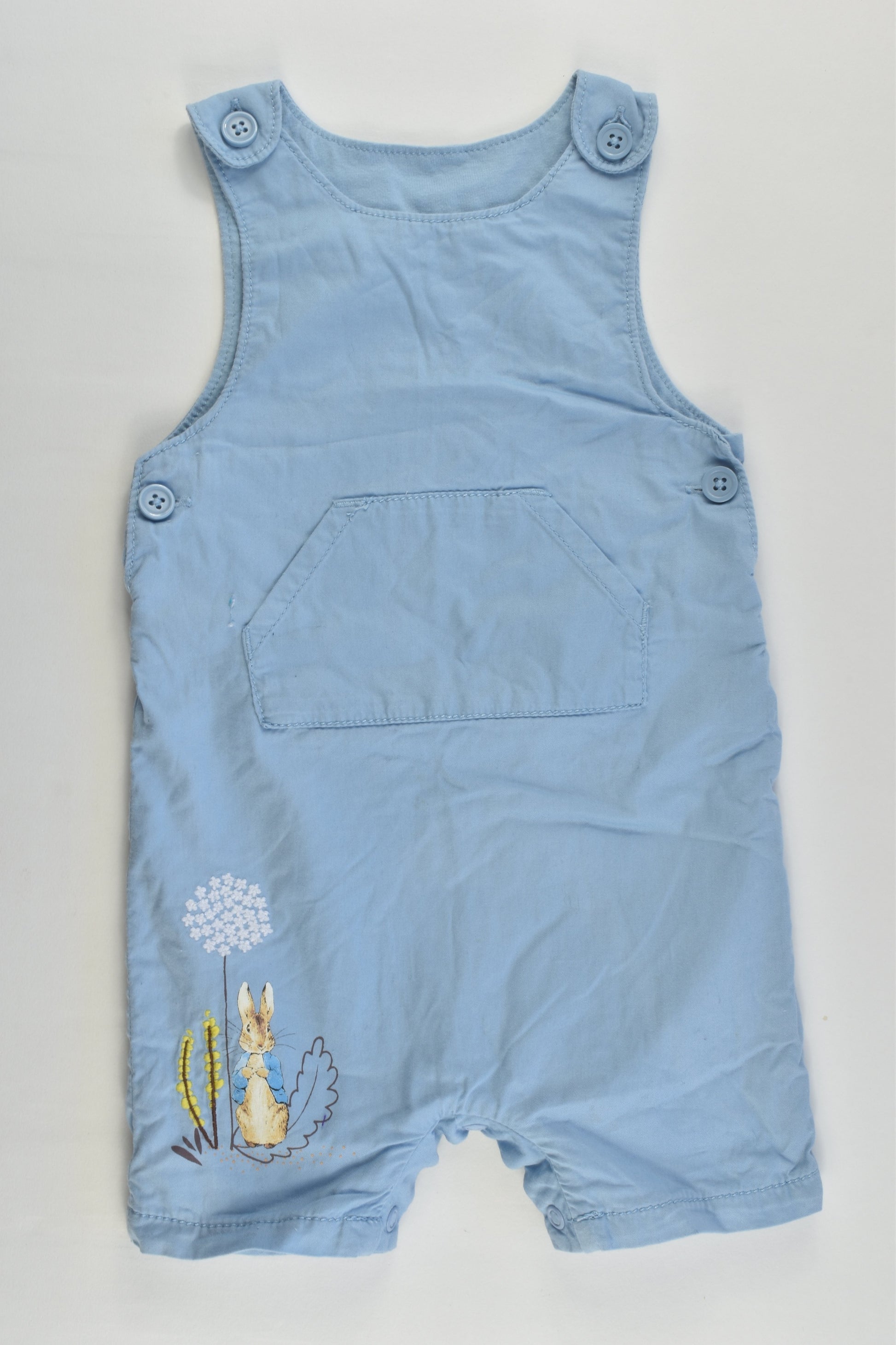 Marks & Spencer Size 00 (3-6 months) Peter Rabbit Lined Short Overalls