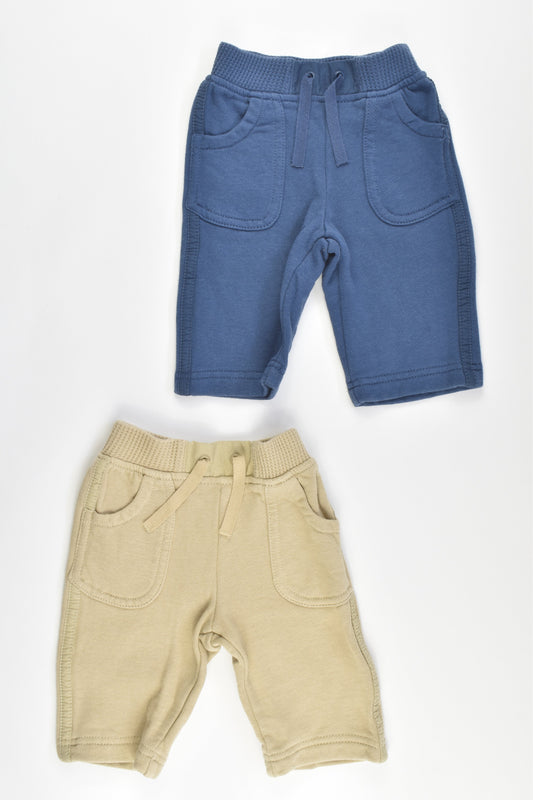 Marks & Spencer Size 000 (Up to 3 months, 62 cm) Track Pants x2