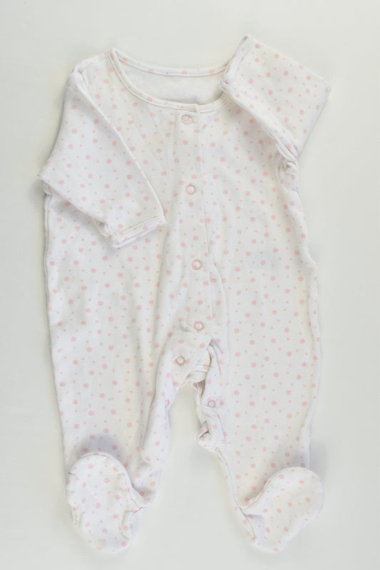 Marks & Spencer Size 0000 (54 cm) Footed Romper