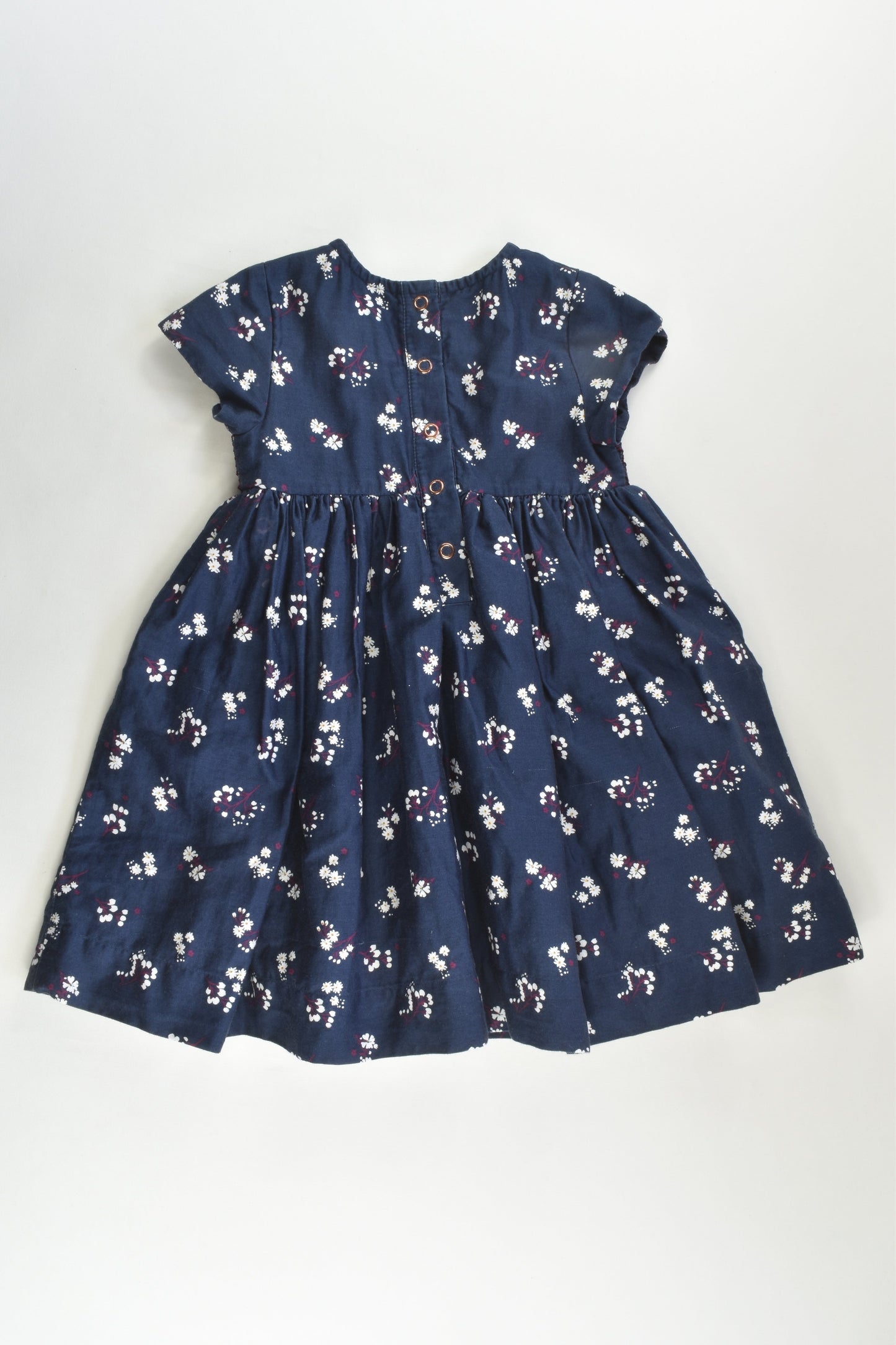 Marks & Spencer Size 1 (12-18 months) Lined Smocked Dress
