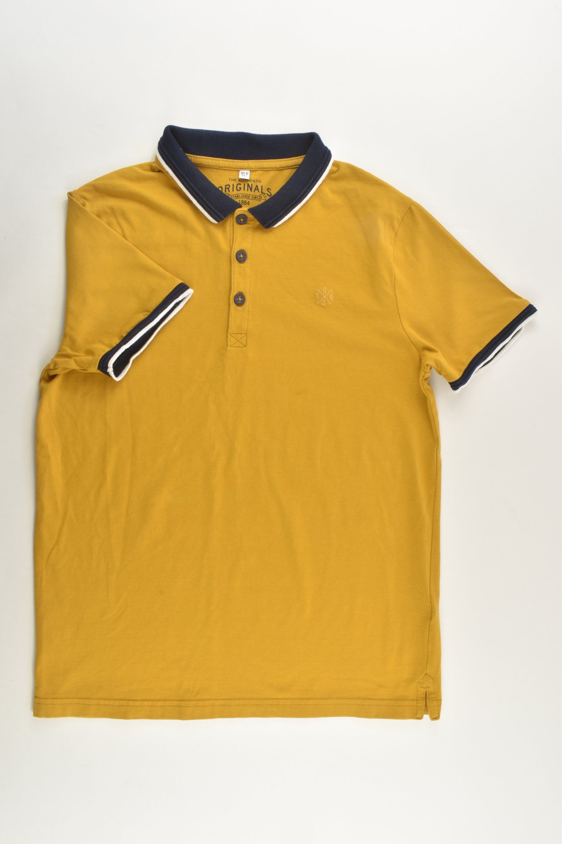 Marks & Spencer Size 10-11 Mustard Polo Shirt