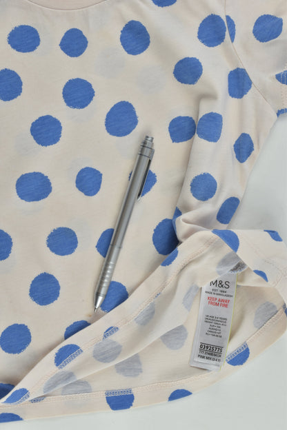Marks & Spencer Size 3-4 (104 cm) Polka Dots T-shirt