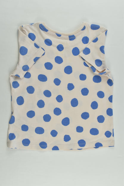 Marks & Spencer Size 3-4 (104 cm) Polka Dots T-shirt