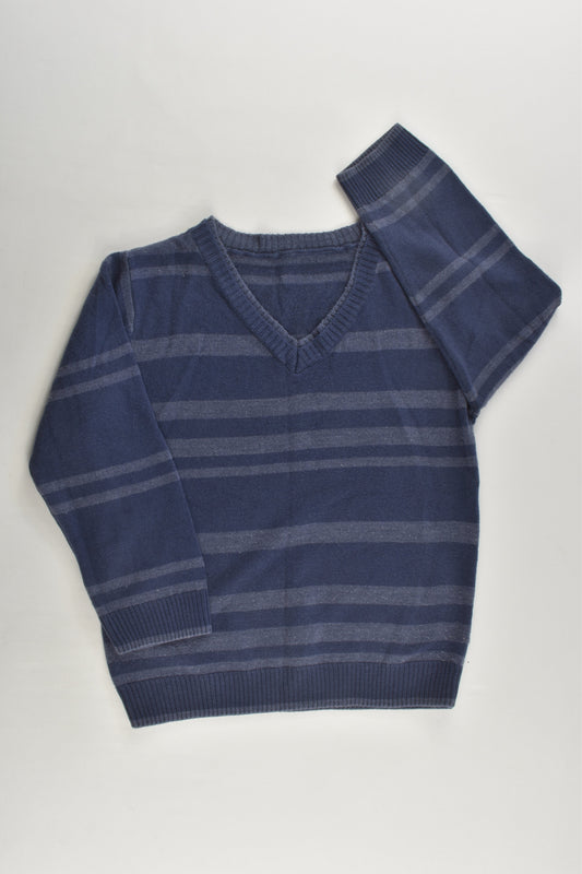 Marks & Spencer Size 3-4 (104 cm) Striped Knitted Jumper