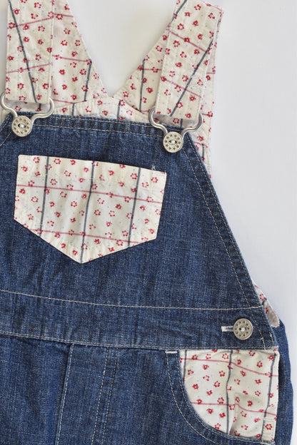 Marks & Spencer Size 3-6 months (Generous) Soft Denim Overalls