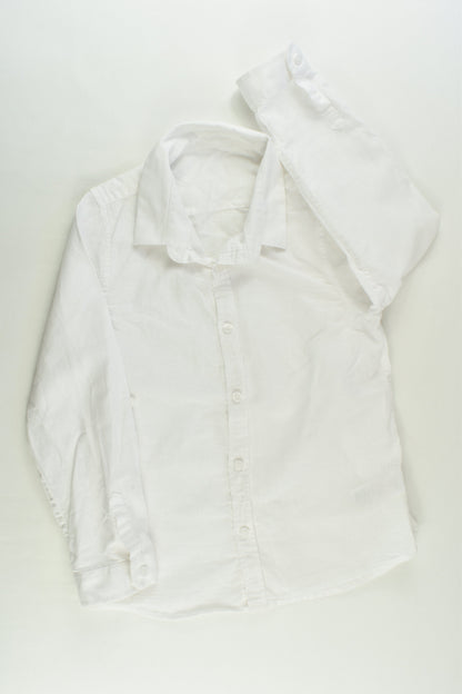 Marks & Spencer Size 6-7 (122 cm) Linen/Cotton Shirt