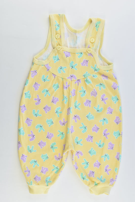 Marlon (Finland) Size 000 (60 cm) Bunnies Cotton Overalls