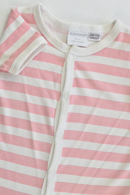 Marquise Size 0 (6-12 months, 76 cm) Striped Short Romper