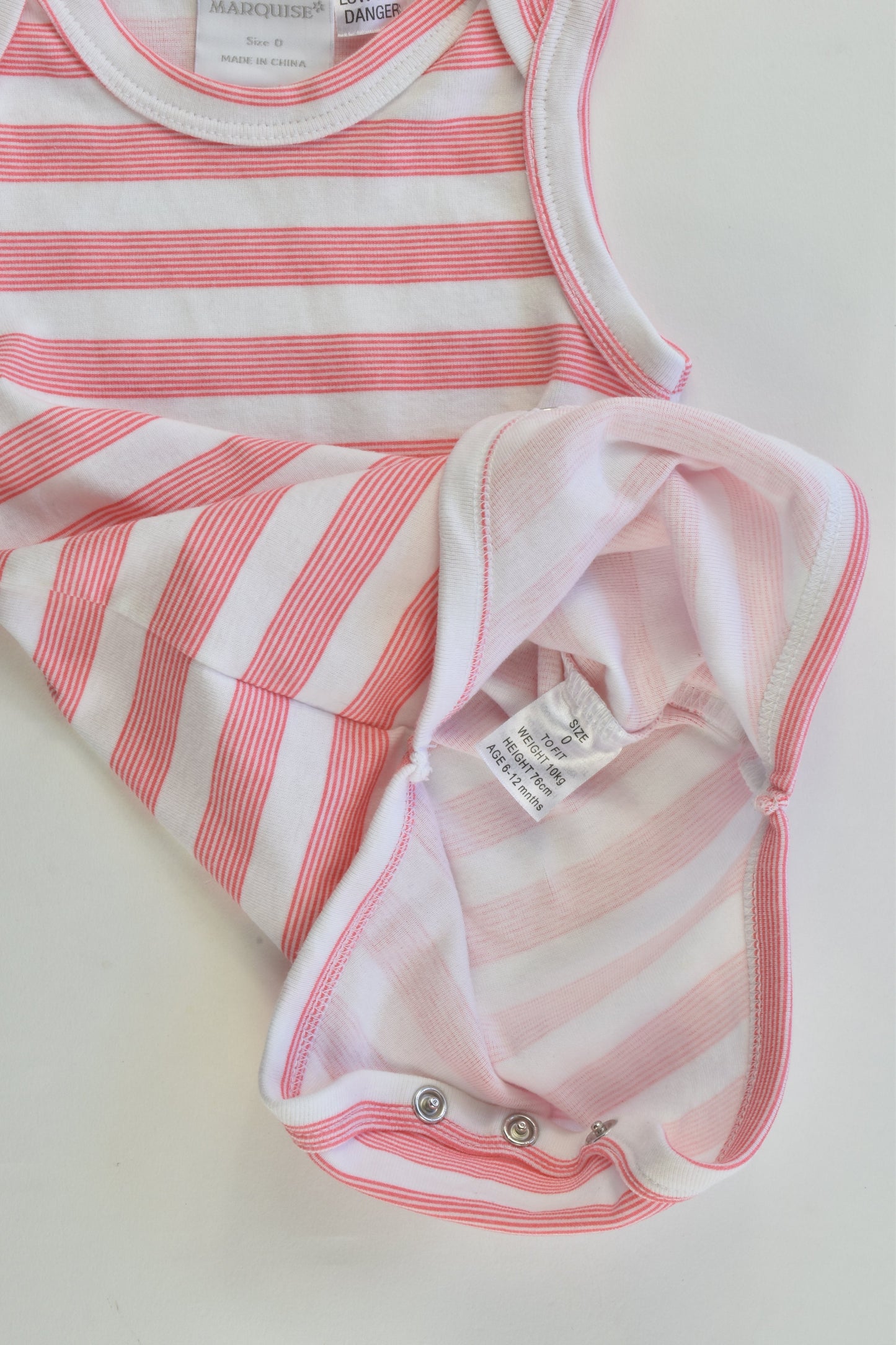 Marquise Size 0 (6-12 months) Striped Bodysuit