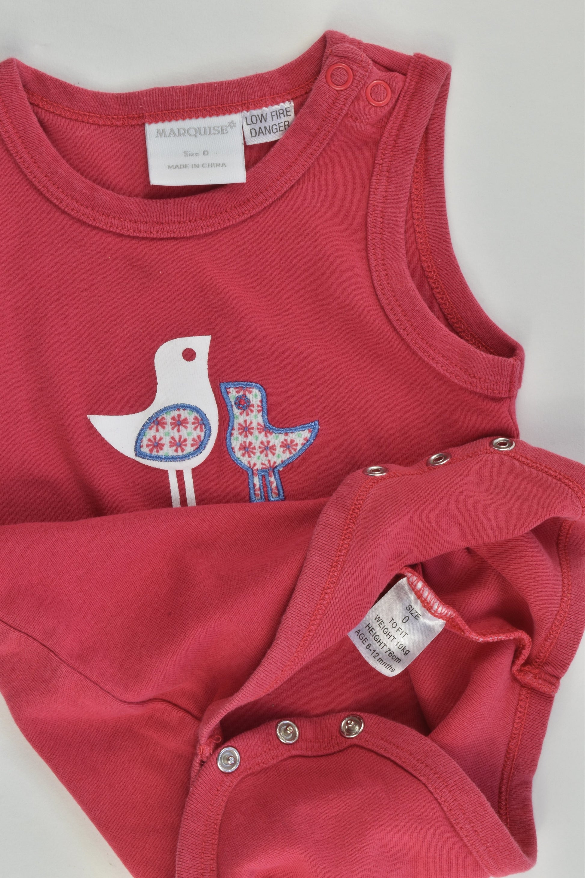 Marquise Size 0 Two Birds Bodysuit