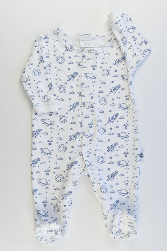 Marquise Size 00 (3-6 months, 68 cm) Space Footed Romper