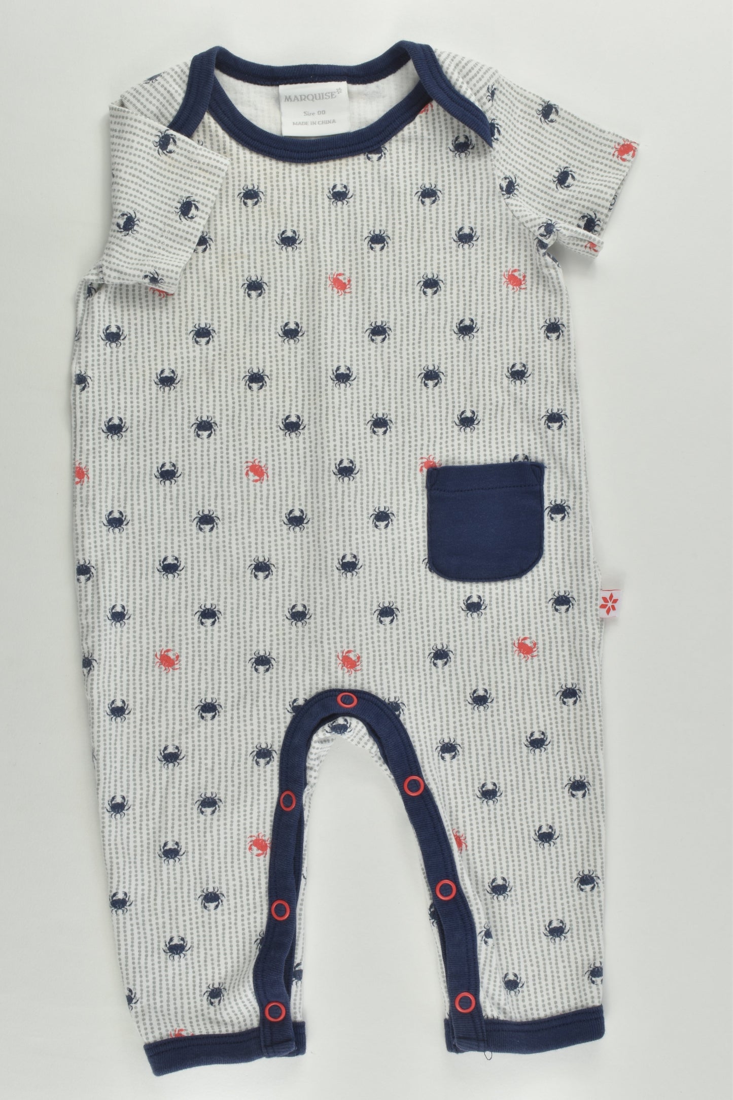 Marquise Size 00 Crabs Short Romper