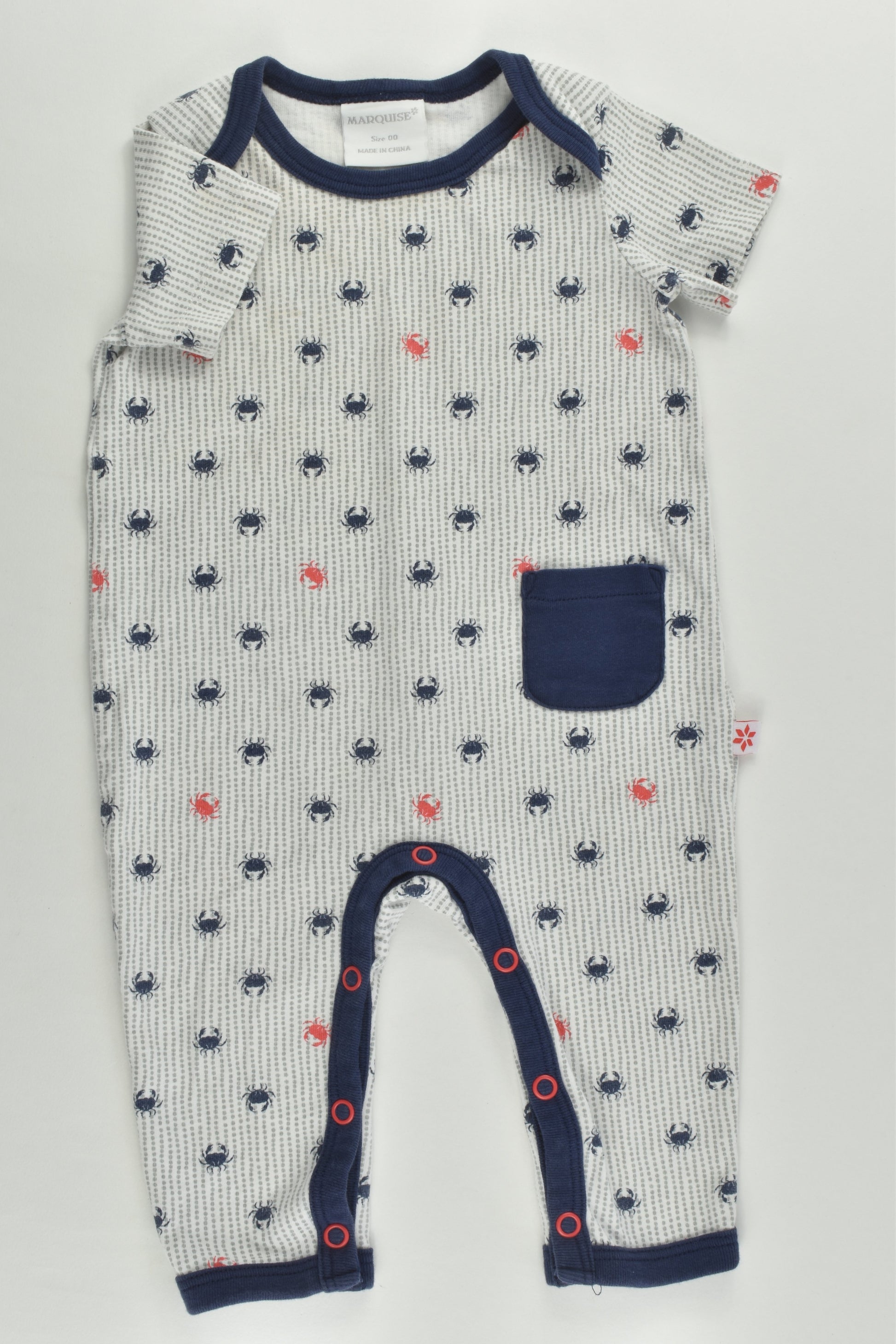 Marquise Size 00 Crabs Short Romper
