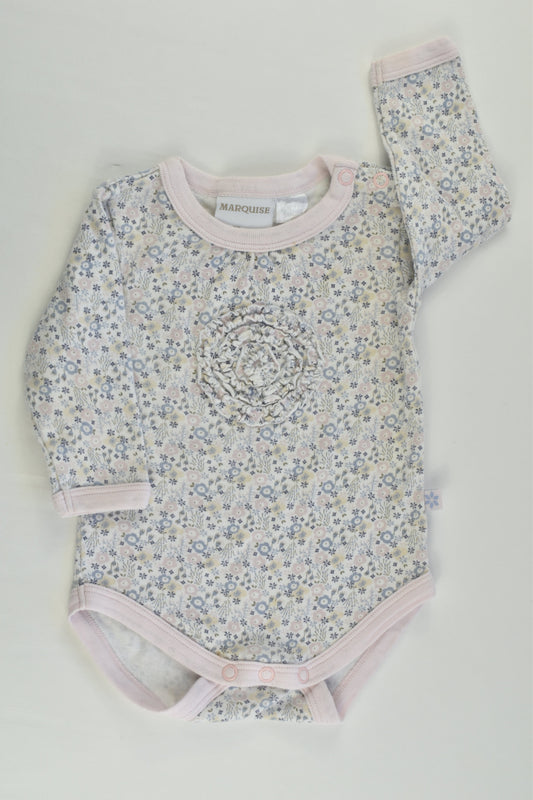 Marquise Size 00 Floral Bodysuit
