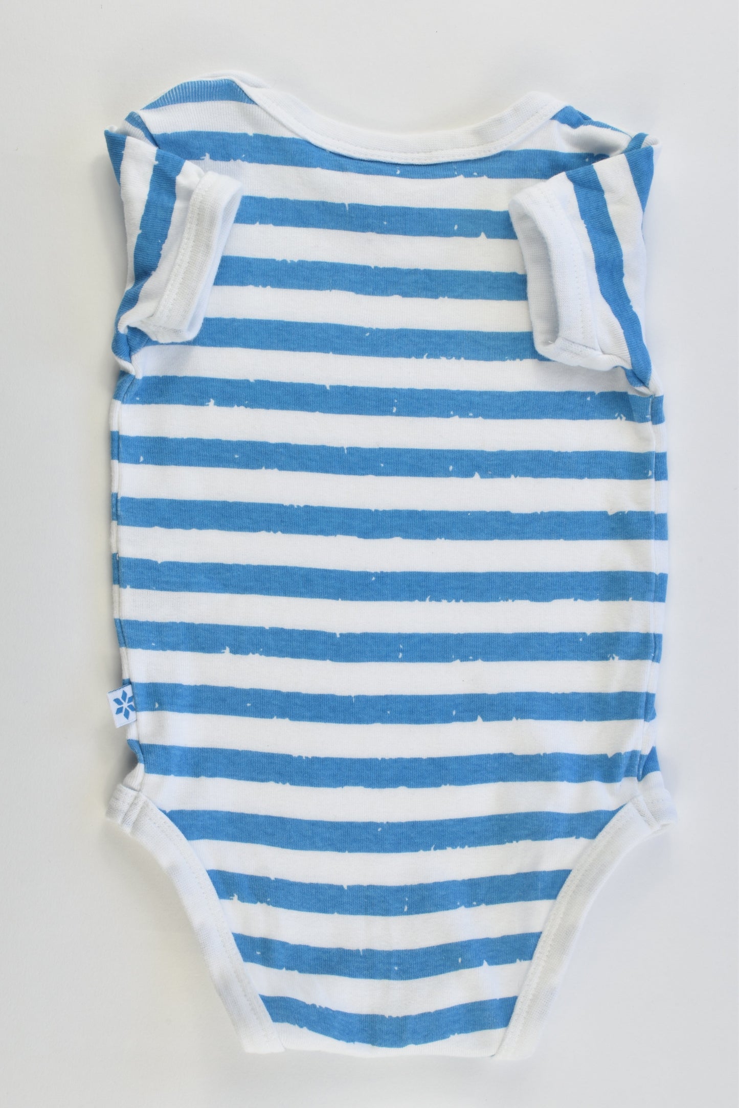 Marquise Size 00 Striped Short Sleeve Bodysuit