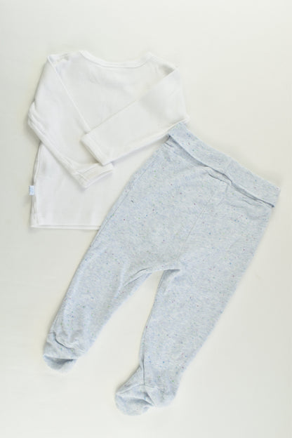 Marquise Size 00 Teddy Bear Top and Footed Pants