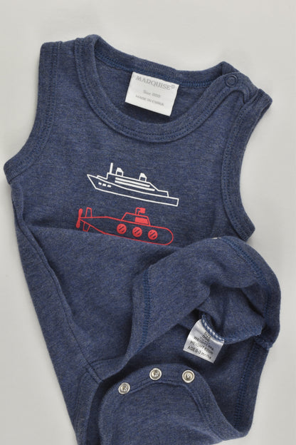 Marquise Size 000 (0-3 months, 62 cm) Boats Sleeveless Bodysuit