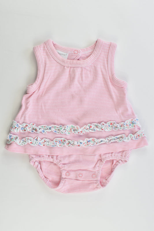 Marquise Size 000 (0-3 months, 62 cm) Dress with Bodysuit Underneath