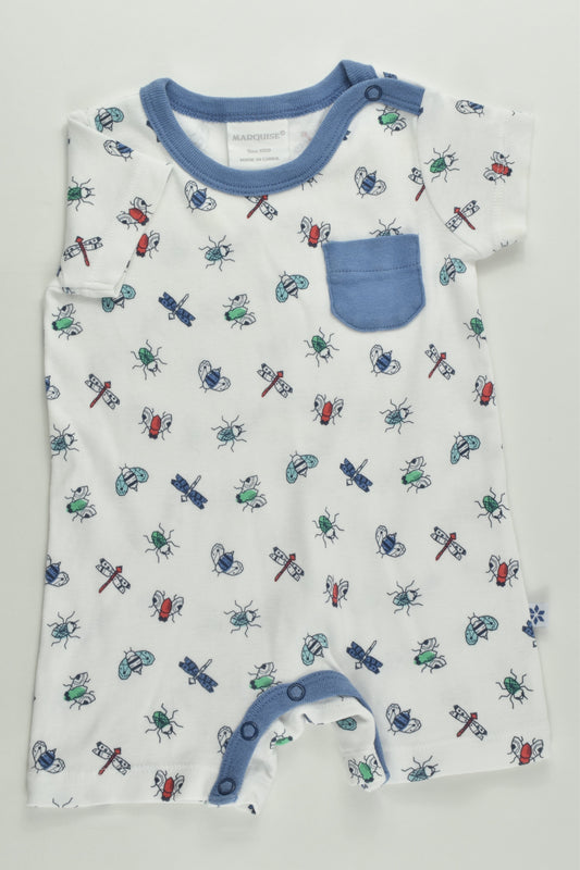 Marquise Size 000 Bugs Short Romper