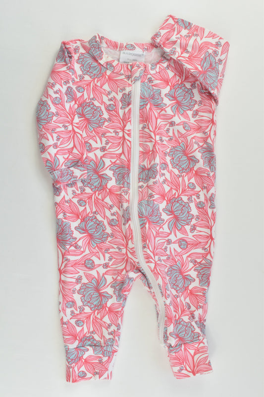 Marquise Size 000 Floral Zip Romper