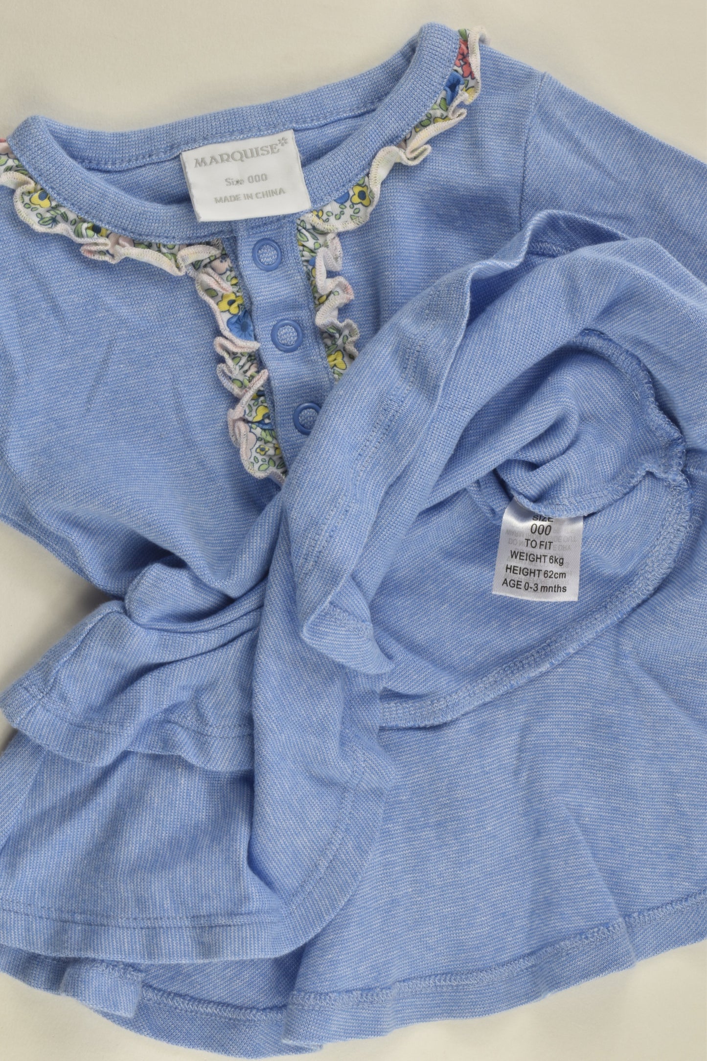 Marquise Size 000 Ruffle Hem Dress/Tunic