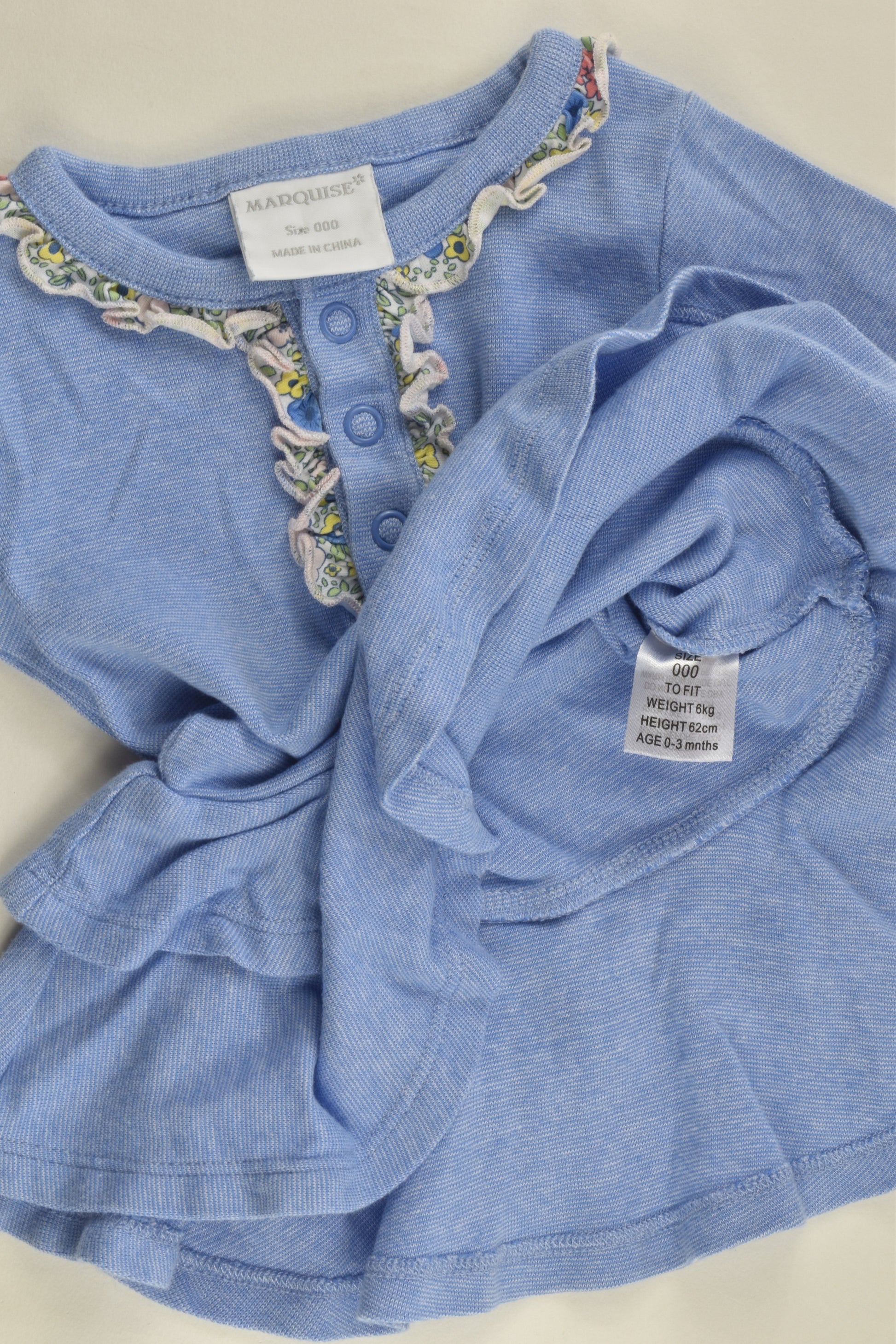 Marquise Size 000 Ruffle Hem Dress/Tunic