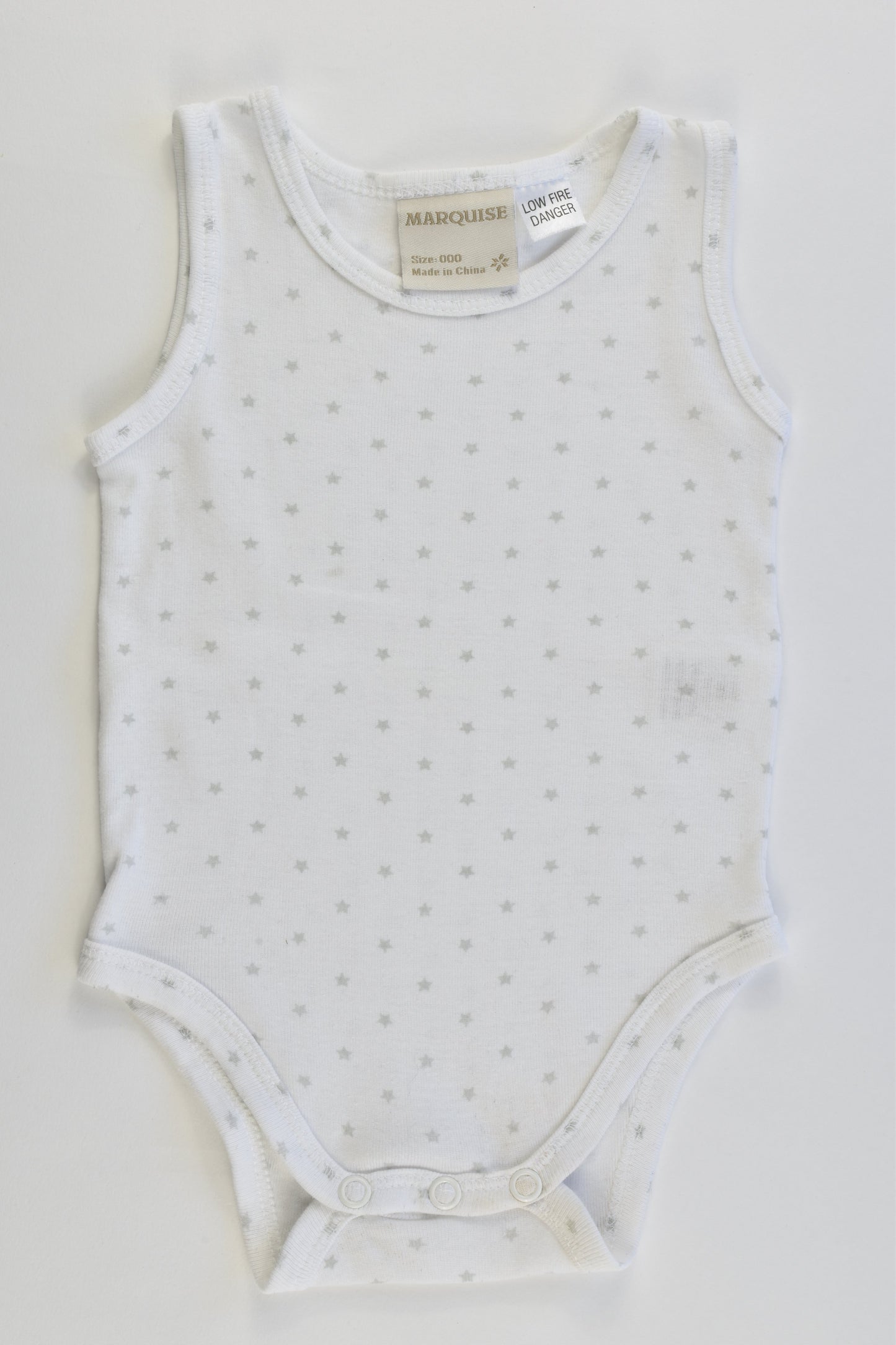 Marquise Size 000 Sleeveless Stars Bodysuit