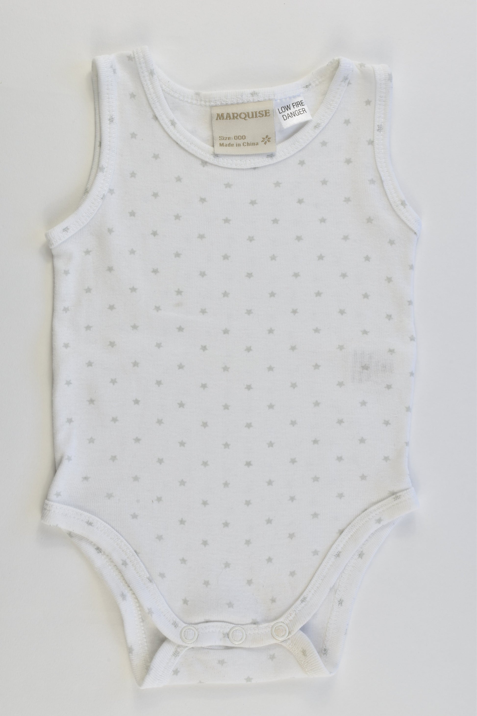 Marquise Size 000 Sleeveless Stars Bodysuit
