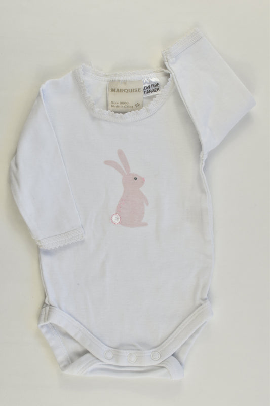 Marquise Size 0000 Bunny Bodysuit