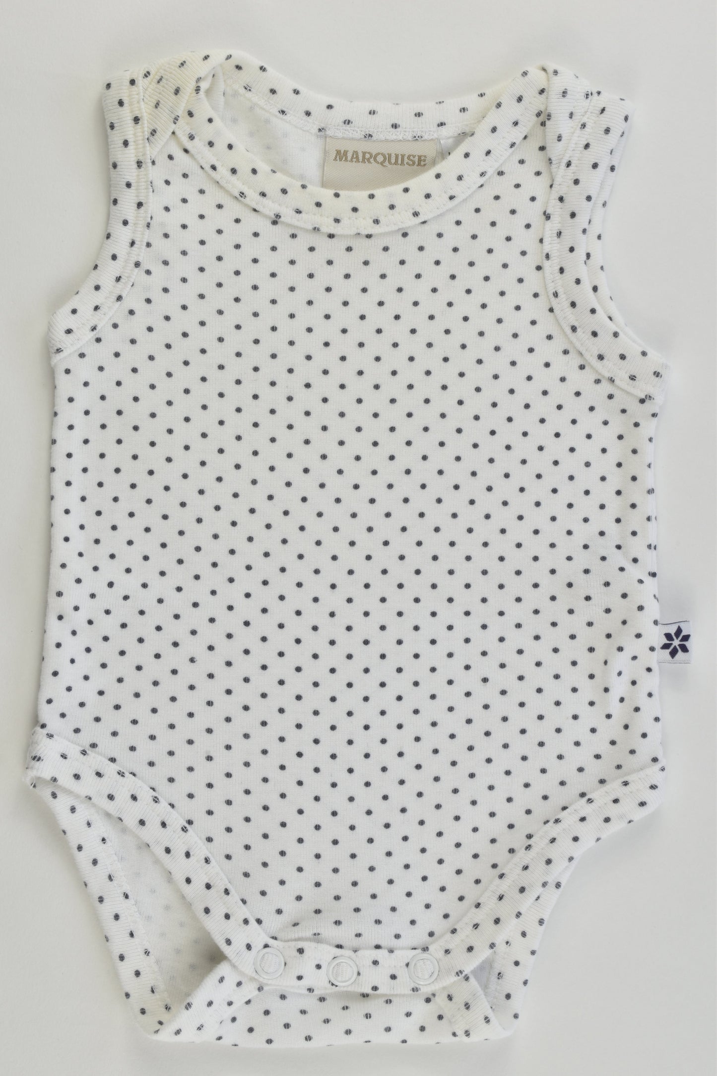 Marquise Size 0000 Dotted Sleeveless Bodysuit