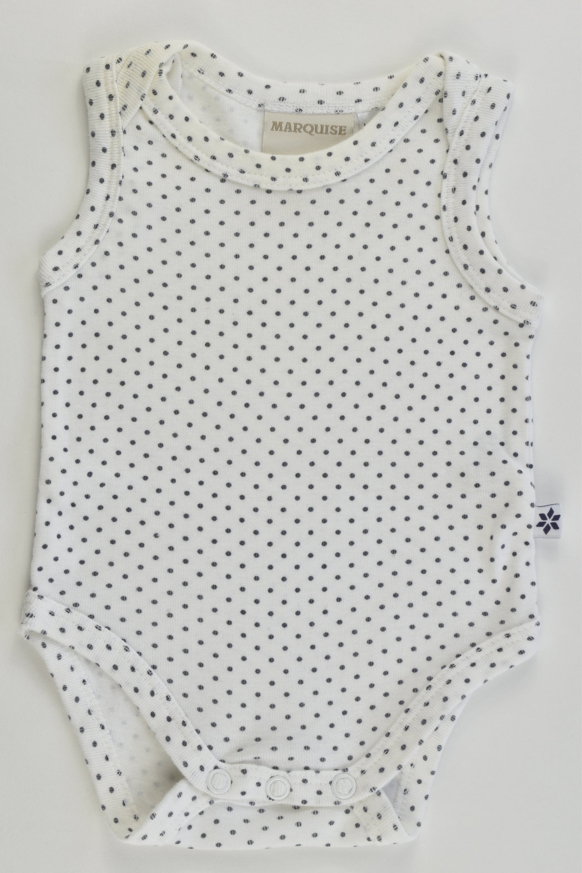 Marquise Size 0000 Dotted Sleeveless Bodysuit